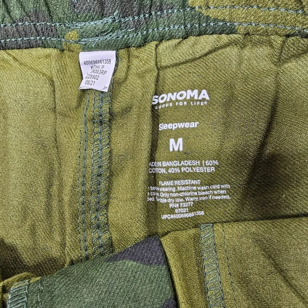 Sonoma Flannel Pajama Pants Sleepwear NWT Men's Size M (31x28